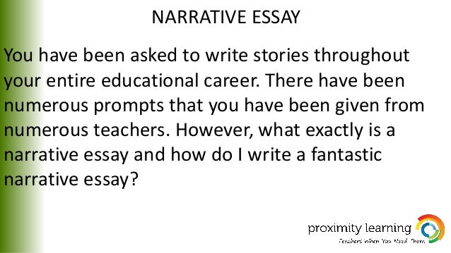 narrtive essay