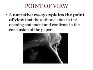 Viewpoint Essay Example Narrative Essay For Week 3 | PPTX