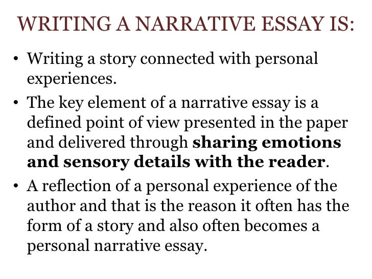 write a narrative essay about an experience i learned
