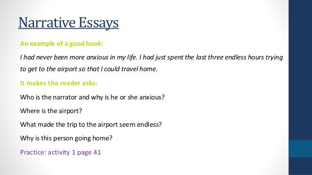 Good examples of narrative essays