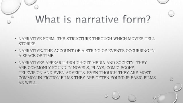 Narrative forms PPT Narrative forms PPT