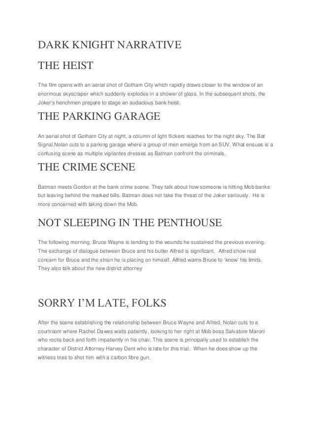 The Dark Knight Character Analysis Essay | blogger.com the dark knight essay