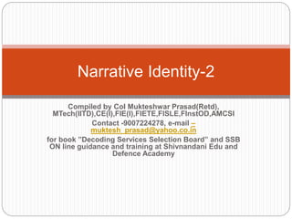 Narrative and Identity: Studies in Autobiography， Self and Culture (Studies in Narrative) Amazon.com: Narrative and Identity: Studies in Autobiography
