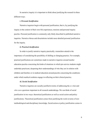 Narrative inquiry | PDF