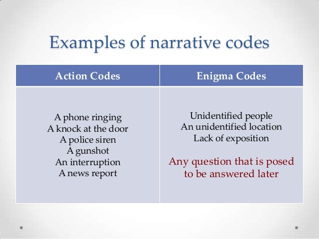an introduction to narrative conventions ms1