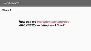 MMC - Week 7
- Track how groups
propagate narratives with
co-occurring hashtags.
- Gnip/Twitter/Facebook
- CrowdFlower,
Samasource, or
Mechanical Turk
- Pre-existing social
media service and micro-
labor aggregators
- Third-party access
platforms for social
media
-Data visualization
-Content analysis
platforms (Sens.ai,
Leidos)
Primary
ARCYBER
-Bg. General (decision
maker)
-MAJ/LTC/COL
(operational plan)
-Analysts/Operators
(actionable insights)
COCOMs
-General (decision
maker)
-MAJ/LTC/COL
-Analyst/Operator
Secondary
Political Campaigns
-Campaign managers
-Supporters
Consumer Brands
-CMO
-Public Relations Team
OTA in parallel for
product
development
Create dual-use
demand w/ PR
and political
campaigns
- Optimize workflow for
social media analysts.
-Deliver insights to
commanders about
online environment.
-Insights into responses
against broadcasting
narratives
-Enable faster problem awareness to problem response times for
decision-makers across organizations
- MechanicalTurk or crowdsourcing labor (microtasks)
- UI Development/Testing with ARCYBER analysts.
- Software Development
- Research aggregation?
- Access to Twitter
firehose or API
- Local language
speaking crowdsourcing
staff.
- Accurate testing for
intercoder reliability
- ARCYBER: Bg. General,
LTC, Strategic Initiatives
Group, OTA, Purchasing PMs,
End-User operator)
-COCOMs: OTA, Operators,
Purchasing PMs
-Political Campaign:
Opposition research team, ???
-Private Sector: CMO, ???
Beneficiaries
Mission AchievementMission Budget/Costs
Buy-In/Support
Deployment
Value
Proposition
Key Activities
Key Resources
Key Partners
 