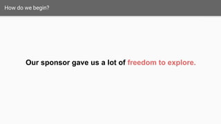 Initial Mission Model Canvas (Week 1)
- Gnip/Twitter
- CrowdFlower,
Samasource, or
Mechanical Turk
- Pre-existing social
media service and micro-
labor aggregators
- Optimize workflow for social
media analysts
- Expedite categorization
of social media content.
- Use MechanicalTurk to
crowdsource
categorization of content.
- - Algorithmic
virality
predictor
ARCYBER wants to
derive “meaning”
Primary: Intelligence
analysts receive a better
platform.
- Help intelligence analysts: receive cleaner, pre-categorized data,
- Architecture that can
support massive
concurrent data
aggregation and
analysis. E.g.
Storm/Hadoop.
- Testing with analysts
- MechanicalTurk or crowdsourcing labor (microtasks)
- UI Development/Testing with CYBERCOM/ARCYBER analysts.
- Software Development
- Access to Twitter
firehose (Stanford
academic license)
- Individual Analysts
- ARCYBER
- Continued partnership
with crowdsourcing firms,
CrowdFlower,
Samasource, etc.
Beneficiaries
Mission AchievementMission Budget/Costs
Buy-In/Support
Deployment
Value
Proposition
Key Activities
Key Resources
Key Partners
- Categorize
SM posts by
content
Week 1
 