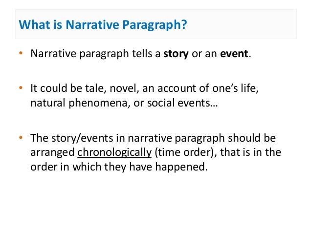 ⭐ Narrative paragraph examples about life. Narrative Essay About ...