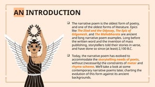 NARRATIVE POETRY.pptxfffffffhthththhtygf | PPTX
