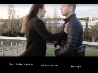 Shot 18 – Narrative shot Medium two shot Flat angle
 