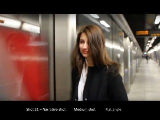 Shot 21 – Narrative shot Medium shot Flat angle
 