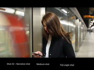 Shot 22 – Narrative shot Medium shot Flat angle shot
 