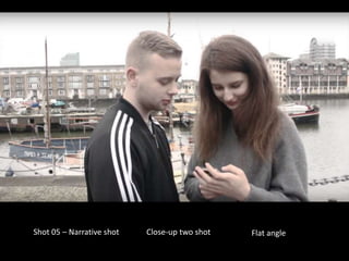 Shot 05 – Narrative shot Close-up two shot Flat angle
 
