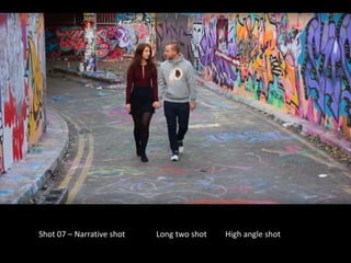 Shot 07 – Narrative shot Long two shot High angle shot
 