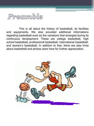 Narrative Report in Basketball