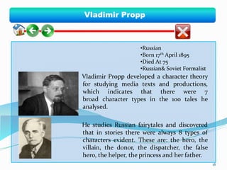Propp Narrative research | PPTX