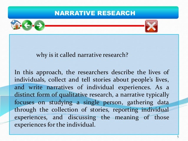 narrative approach in qualitative research