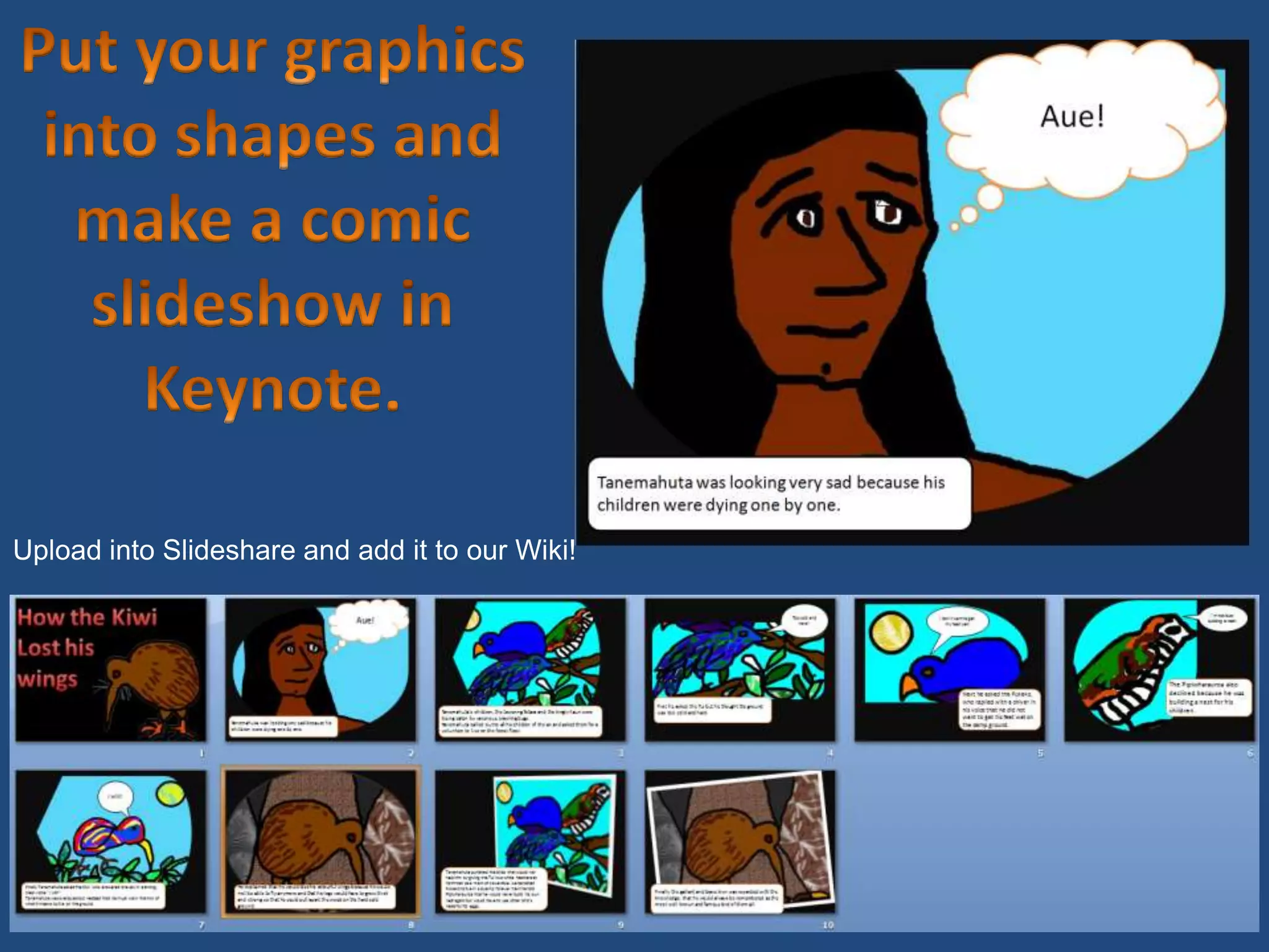 Upload into Slideshare and add it to our Wiki!
 