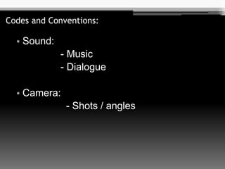 Narrative short films codes and conventions | PPT