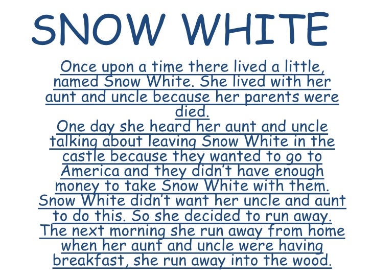 Narrative Snow White Neneng Al Anis