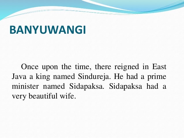 Narrative Story Banyuwangi