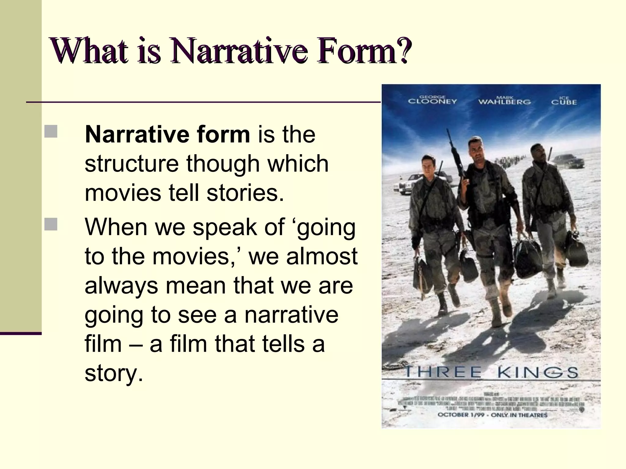 Narrative structure in film | PPT