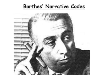 Barthes’ Narrative Codes
 