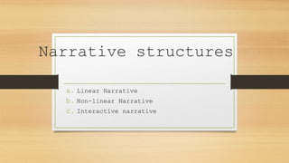 Narrative structures | PPT