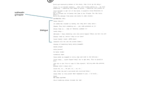 media narrative structure script work.pptx