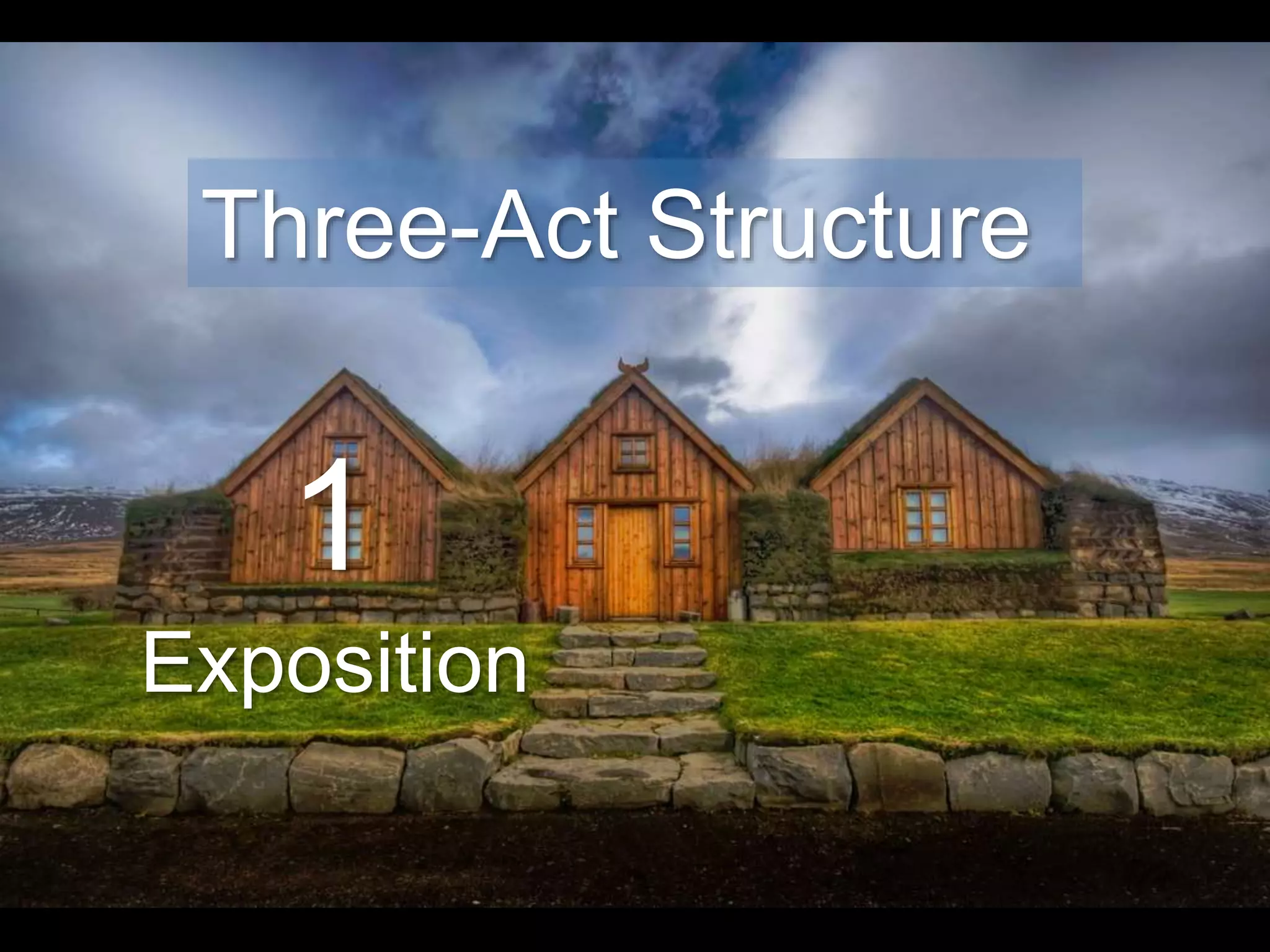 1
Exposition
Three-Act Structure
 