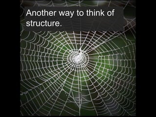 Another way to think of
structure.
 