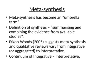 Narrative synthesis in meta sysnthesis training module.pptx