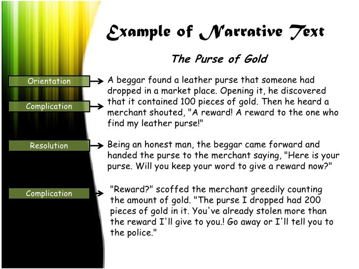 Narrative text
