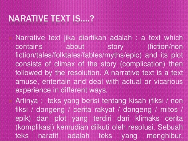 Narrative text