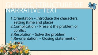 Narrative Language Comprehensive Guide to Narrative Text: Structure, Purpose, and Language ...