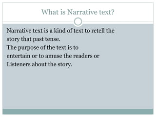 Narrative text ppt | PPT