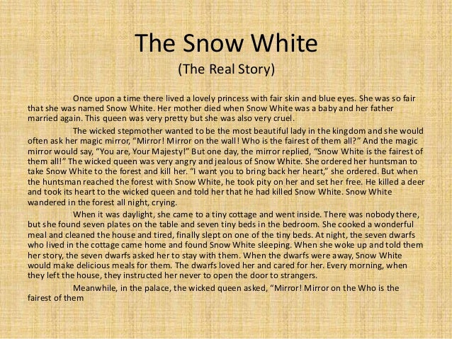 Narrative text (the snow white) (group 6)