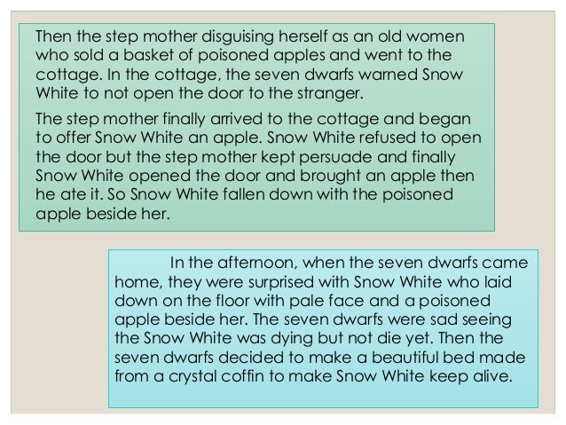 Narrative text Snow White