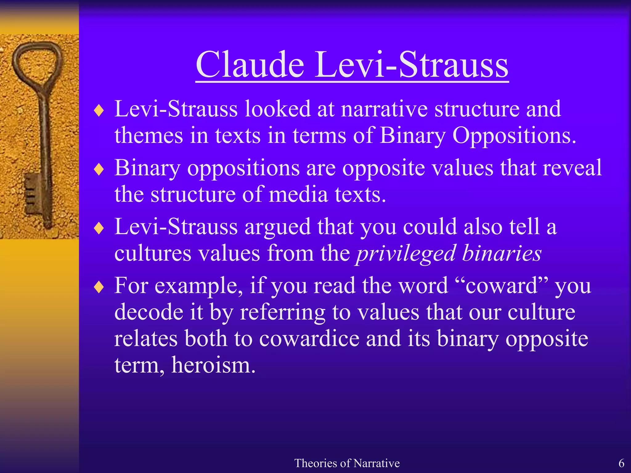 Decoding A Narrative Example Narrative theories - GCSE Film | PPTX