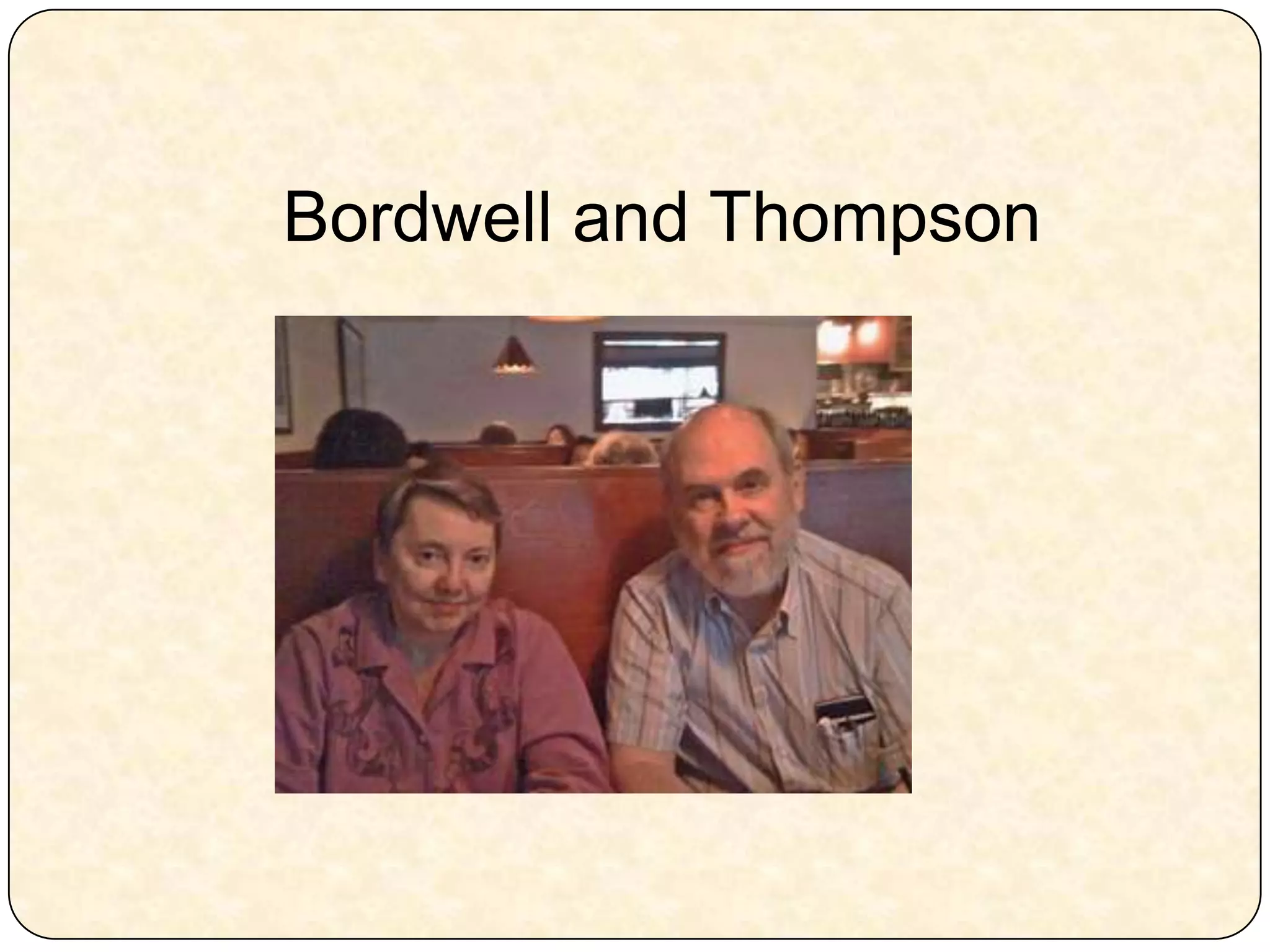 Bordwell and Thompson  