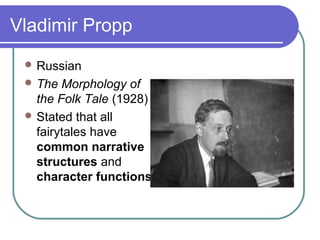 Propp Narrative theory | PPT