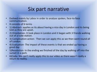 Narrative theory in relation to music video | PPTX