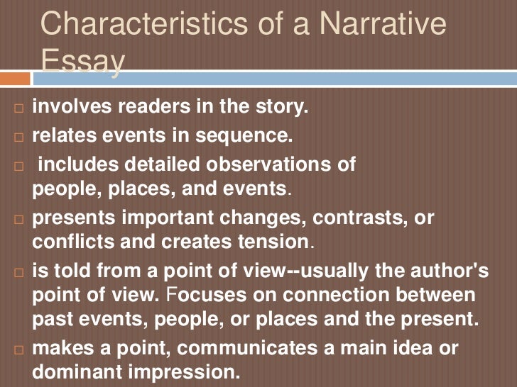 characteristics essay