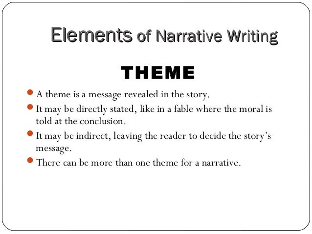 Narrative Writing