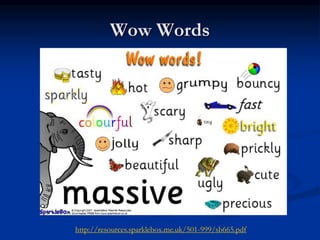 Wow Words
http://resources.sparklebox.me.uk/501-999/sb665.pdf
 