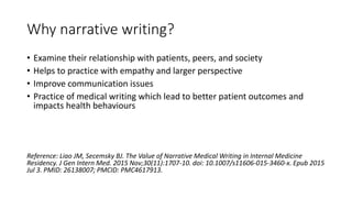 Narrative writing in AETCOM by Dr Amir Maroof Khan | PPTX