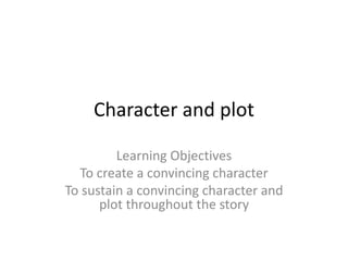 Narrative writing character and plot | PPT