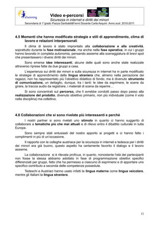 Video e-percorsi. Sicurezza in internet e diritti dei minori | PDF