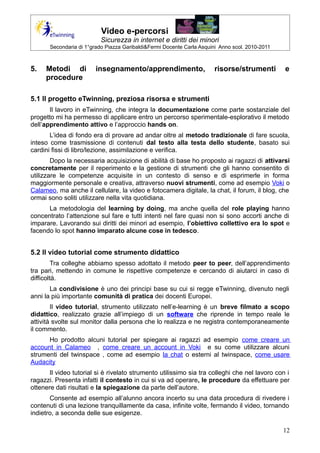 Video e-percorsi. Sicurezza in internet e diritti dei minori | PDF