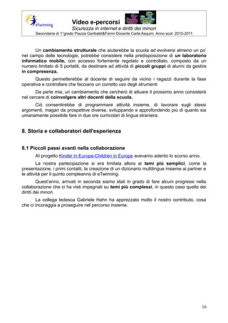 Video e-percorsi. Sicurezza in internet e diritti dei minori | PDF